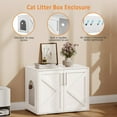 thumbnail image 5 of Danolapsi Cat Litter Box Enclosure,Hidden cat Litter Box Furniture with 2 Doors and Pads,Indoor Cat House,End Table,Wooden Kitty Litter Box Cabinet Furniture, 5 of 7
