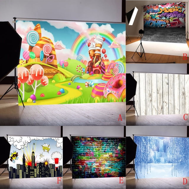 SSZMDLB under $5 4Pcs Photography Backdrop, Studio Backdrop, Vinyl Photography Background for Portraits, Product Shoots, Parties, High Resolution Wood Pattern, Easy to Store, Wrinkle Resistant