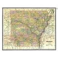 thumbnail image 2 of Johnson 17x15 Gold Ornate Wood Framed with Double Matting Museum Art Print Titled - Arkansas - Johnson 1888, 2 of 4