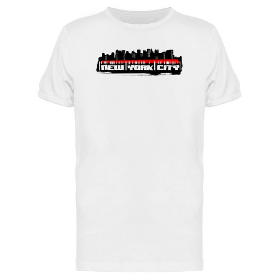 Grunge New York City Skyline Tee Men's -Image by Shutterstock