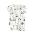 thumbnail image 2 of Lenago Boys Baby Toddler Romper Clothes Infant Jumpsuit Snap Up Rompers Short Sleeve Playsuit Fashion Adorable Summer, 2 of 3