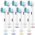 thumbnail image 1 of Cabezales de cepillo de dientes para Oral B, paquete de 8 cabezales de repuesto para cepillos de dientes eléctricos profesionales, cerdas Dupont medianas y suaves, cabezales de repuesto para cepillos, 1 of 8