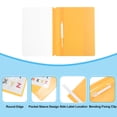 thumbnail image 3 of Unique Bargains Report Covers, 6 Pcs Plastic Clear Front File Sheet Document Presentation Binder Folder Protector, Yellow, 3 of 4