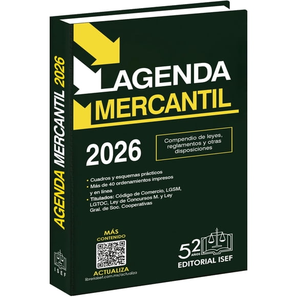 Agenda Mercantil 2026, de Ediciones Fiscales Isef, ISEF