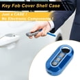 thumbnail image 3 of Funda de llave de coche de silicona TPU azul única para Fiat 500 - Funda de control remoto de 3 botones, 3 of 6