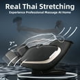 thumbnail image 3 of 4D Full Body Massage Chair Zero Gravity Shiatsu Recliner with Heating, Feet, Thai Stretch Black, 3 of 11