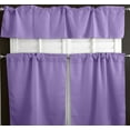 thumbnail image 3 of Poplin Solid 3 Piece Window Valance Curtain Set (30 different colors), 3 of 35