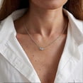 thumbnail image 4 of Diamond Necklaces for Women Dainty Leaf Necklace 14k Gold Plated Layered CZ Moon Necklace Simple Diamond Choker Necklaces for Women Trendy Jewelry Gif, 4 of 4