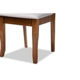 thumbnail image 5 of Baxton Studio Verner Modern and Contemporary Grey Fabric Upholstered Walnut Finished Wood 2-Piece Dining Chair Set, 5 of 7