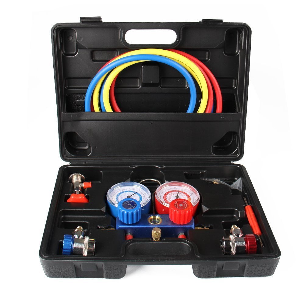 Kool AC A/C Manifold Vacuum Gauge Hose Diagnostic Set, 5FT