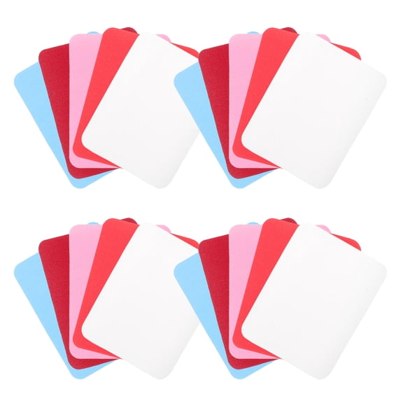 OUNONA 20Pcs Clothing Repair Patches Self Adhesive Waterproof Fabric Patch Kit Assorted