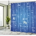thumbnail image 5 of Ambesonne Science Shower Curtain, Tv Show Theme Chemistry, 69"Wx84"L, Blue and White, 5 of 5