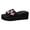 Black, variant on DAFEI Women's Dress Sandals Flip Flops Women Thick Sole Flip Flops with Platform High Heels for Vacation Summer Casual Beach Wear