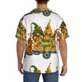 thumbnail image 5 of Naloa Thanksgiving Truck Men's Loose Fit Cuban Collar Short-Sleeve Shirt with Button-down and Chest Pocket for Everyday Wear Outings - X-Large, 5 of 7
