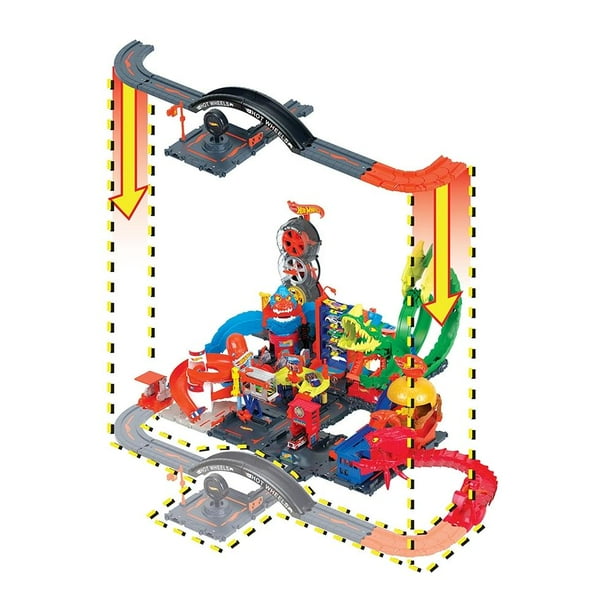 Pista de Juguete Hot Wheels City Paquete de Pistas Bodega