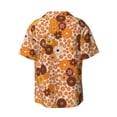 thumbnail image 2 of Xecao offers the Hippie Ditsy Floral for Men's Casual Short-sleeved Shirt, a button-up collared shirt with a pocket, perfect for beach vacations and yacht travel in the Small size., 2 of 7