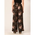 thumbnail image 3 of DressBerry Women's Printed Viscose Rayon Palazzo Ankle Length Pants Wide Bottom Casual&nbsp;Summer Wear High Waist Long Length Loose Fitted Party Wear Trousers, 3 of 7