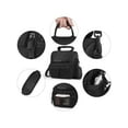 thumbnail image 3 of Deago Single Shoulder Crossbody Compact Camera Bag Case for Canon Nikon Sony SLR DSLR Mirrorless Cameras and Lenses (Black), 3 of 9