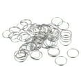 thumbnail image 1 of Unique Bargains Double Loops Split Rings, 14mm Small Round Key Ring Parts, Silver Tone 64Pack, 1 of 4
