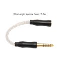 thumbnail image 4 of Cable de sonido hembra de 2,5 mm a macho de 4,4 mm Cable adaptador de auriculares de cobre y cristal único para altavoces de teléfonos 14 cm/5,5 pulgadas, 4 of 8