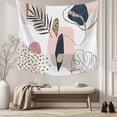 thumbnail image 5 of Pink Boho Small Tapestry for Bedroom Wall Hanging Tapestry, Vintage Ethnic Tribe Modern Abstract Art Ceiling Backdrop Tapestries Poster Blanket Wall Decor for Teens Room Living Room Dorm 23" x 28", 5 of 8