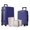 thumbnail image 1 of Ensemble de Bagages Rigides 5 Pièces : Valise Spinner 28", Bagage à main 20" et 3 Cubes de Rangement, 1 of 9