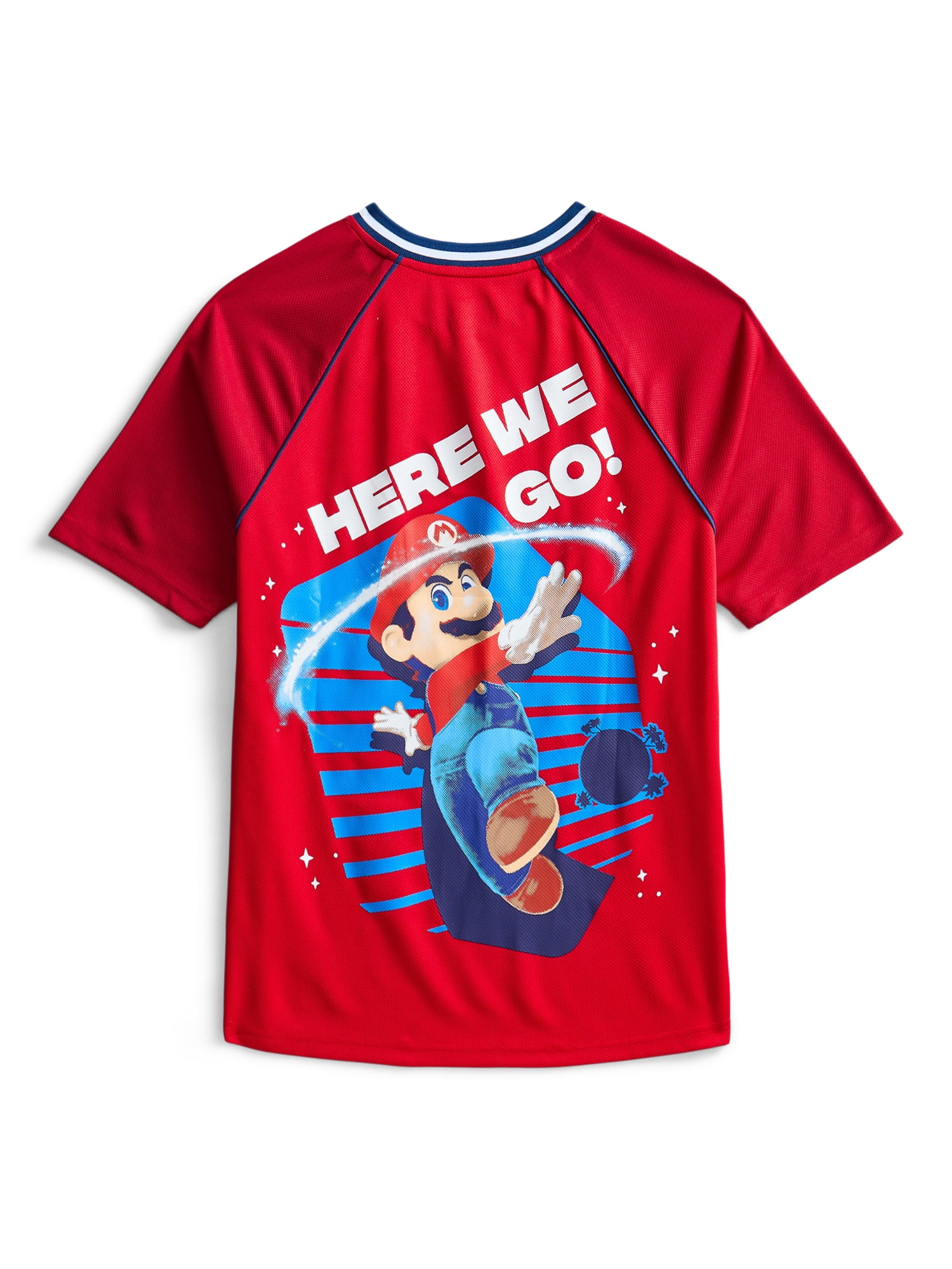Super Mario Galaxy Movie Boys Graphic Soccer Jersey, Sizes 4-18