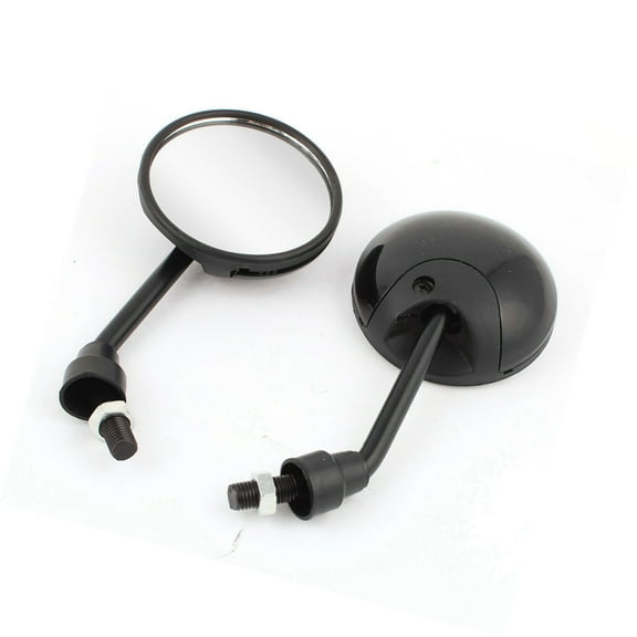Unique Bargains 1 Pair Black Adjustable 10mm Thread Diameter Motorcycle Rear View Mirror