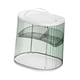 thumbnail image 2 of Estante de exhibición de tazas de 2 niveles, caja de cubiertos portátil para enfermería, recipiente multifuncional para tazas de agua, estante para verde, 2 of 8