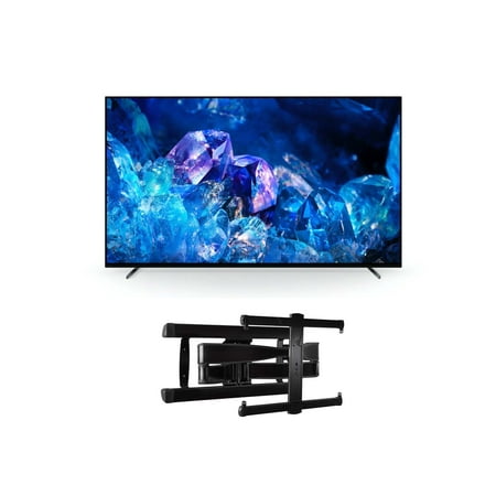 Sony XR65A80K 65-inch 4K Bravia XR OLED HDR Smart TV with Sanus VLF728-B2 Full Motion Wall Mount (2022)