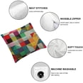 thumbnail image 4 of Awypu  Throw Pillow Covers Abstract Cushion Cover Chair Back Cushion Cover Geometric Pillowslip Decorative Pillowcase for Sofa Couch Bed Chair 2 pcs White, 4 of 6
