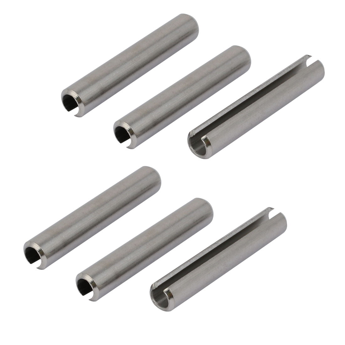 uxcell M8x45mm 304 Stainless Steel Split Spring Dowel Tension Roll Pin 6pcs 