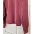 thumbnail image 3 of RBX Active Women's Lightweight Ribbed Ottoman Crewneck Sweatshirt Pullover (L) Large, Dark Pink, 3 of 5