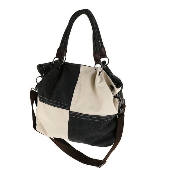 HOMEMAXS Handbag For Women Canvas Mini Tote Shoulder Bags With Zipper Satchel Bag For Travel Work Assorted Color