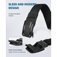 thumbnail image 2 of Men's Ratchet Web Belt,1.25 inch Nylon Automatic Buckle Belt,No Holes Invisible Belt for Men, 2 of 7