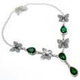 thumbnail image 2 of Natural Chrome Diopside Gemstone 925 Sterling Silver Gift Necklace 18", 2 of 2