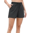 thumbnail image 4 of BeautyIn Women Swimming Shorts Solid Color Tankini Bottom Strappy Swimwear Briefs Boy Shorts with Pockets, 4 of 5