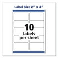 thumbnail image 4 of Avery 18163 Shipping Labels with TrueBlock Technology, 2" x 4", White, 100 Pack, 4 of 4