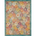 thumbnail image 1 of Unique Loom Penrose Collection Distressed Traditional Vintage Area Rug, 9 x 12 Feet, Multi/Blue, 1 of 1