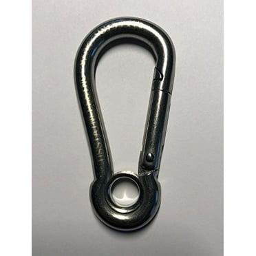 Stainless Steel 316 Spring Hook Carabiner 1/2" (12mm) Marine Grade Safety Clip O - Foto 12