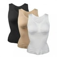 thumbnail image 3 of Tummy Control Camisole For Women Shapewear Tank Tops With Built In Bra Slimming Compression Top Vest Seamless Body Shaper, 3 of 5