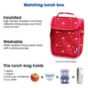 J World Girls Lollipop 16 Kids Rolling Backpack with Insulated Lunch Bag for School and Travel, Fox