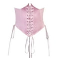 thumbnail image 1 of Faithtur Women Waist Corset, Solid Color Lacing Cincher with Chest Support, 1 of 10