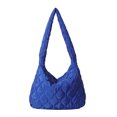 thumbnail image 1 of Bolso Hombro Acolchado para Mujer Bolso Acolchado Suave Informal Bolso Compras (azul), 1 of 9