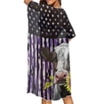 thumbnail image 2 of DISNIMO Cow Sunflower Print Women's Kimono Beach Cover Up American Flag Print Summer Cardigan Beach Coverups with Half Sleeve Casual Lightweight Swimwear Cover up, 2 of 6