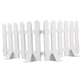 thumbnail image 4 of LULULION 2Pcs White Plastic Garden Fence Decorative Courtyard Landscape Edging Weather Resistant Outdoor Barrier, 4 of 8