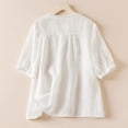 thumbnail image 3 of Active Tops Women Athletic V Neck Shirts Women Long Sleeve T Shirt Women Swim Tee Tops Loose Womens Short Sleeve Athletic Tops Womens Compression Shirts Long Sleeve Shirts for White XL, 3 of 7