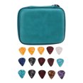 thumbnail image 1 of Guitar Pick Bag Set, Guitar Pick Holder Case EVA And Cloth  For Storage Blue With Strap, 1 of 8