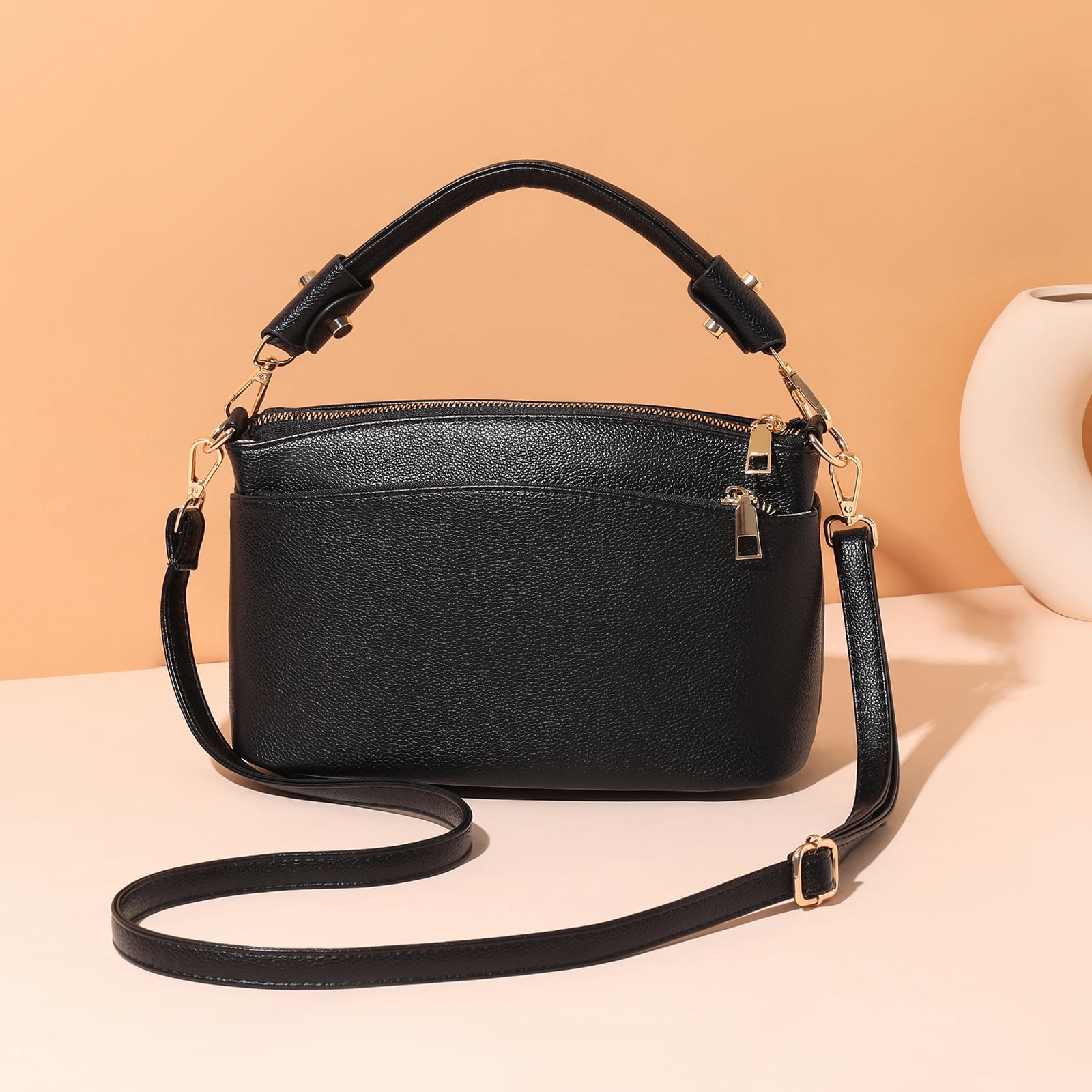 LOUEBICA Crossbody Bag for Women, Vegan Leather Top Handle Handbags Small Shoulder Purse