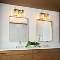 thumbnail image 5 of LMQNINE Modern Bathroom Vanity Lights 2-Light Over Mirror,Dimmable and Moisture-Resistant,Crystal,BlackGold Finish, 5 of 8